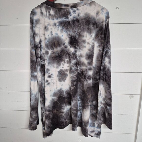 Tie-Dye Long Sleeve Tunic Top XL - Picture 7 of 7